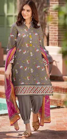 3PC Printed Lawn Unstitched Suit